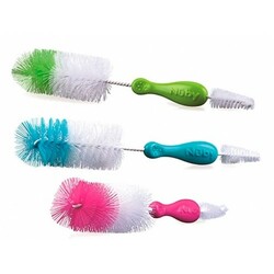 NUBY. Ершик с двумя щеточками и накладками для пальцев (5545)