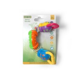Baby Team. Игрушка-погремушка "Зигзаг" 3+ (8444)