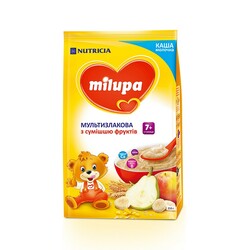 Milupa. Каша молочна Мультизлакова з фруктами(7m+) 210г(5900852930010)