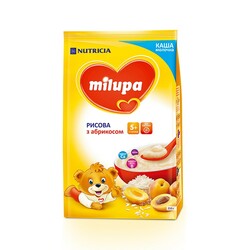 Каша Milupa молочна Рисова з абрикосою(5m+), 210г(5900852930072)