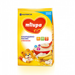 Каша Milupa "Кукурудзяно-рисова з бананом ",(5m+) 210 г(931185)