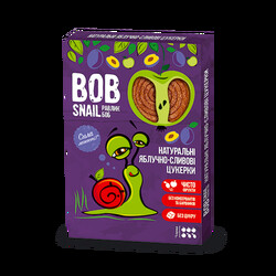 Bob - snail. Натуральні яблучно-сливові цукерки", 120г. (520378)