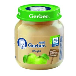 Gerber. Пюре «Яблоко», 6+ м 130 г. (514838)