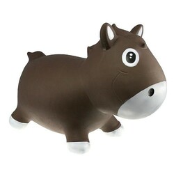 KidzzFarm. Стрибун Конячка Гаррі шоколадно-білий / Horse Harry - Chocolate & White (KFPO1