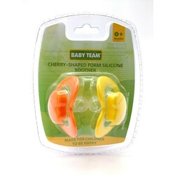 Baby Team. Пустышка силиконовая вишнеобразной формы 2 шт 0+ (3002)