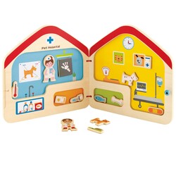 Hape. Деревянная книга Ветеринар (E3016)