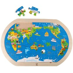 Hape. Пазл "Карта мира" (Е8311)