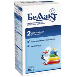 Суха молочна суміш "Беллакт 2", 400 р.(4810263018645)