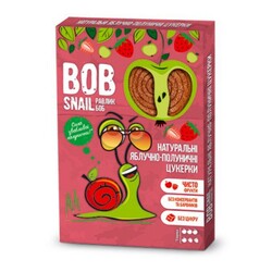 Bob - snail. Натуральні яблучно-полуничні цукерки", 60г. (520415)