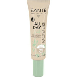Sante. БИО-Крем тональный увлажняющий All Day №02, 30мл (4025089081944)