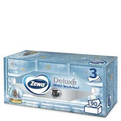 Zewa. Серветки  Deluxe Design паперові 3 шари 90шт(4006670128002) - в ассорт