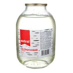 Сок Extra! Березовый с сахаром стерилизованный 3л(4824034031191)