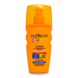 Біокон. Спрей для безпечної засмаги Біокон Сонячний екран SPF-50 + 160 мл (4820160031180)