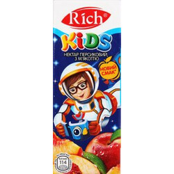 Rich. Нектар Kids персиковый с мякотью 200мл (4820039353689)