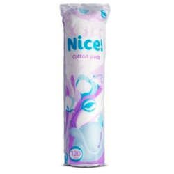 Nice!. Диски ватні косметичні круглі 120шт/уп(4751023292601)