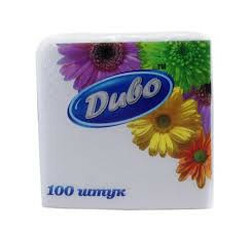 Диво. Салфетки белые 100шт/уп (4820003831618)