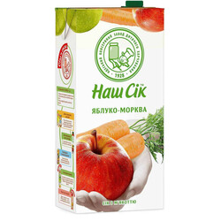 Наш Сок. Сок яблочно-морковный  с мякотью 1,93л (9865060002989)