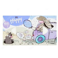 Bella Happy. Салфетки отрывные, 100 шт.(421847)