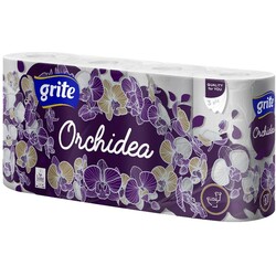 Grite. Бумага туалетная Orchidea Gold  8шт/уп (4770023623918)