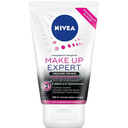 Nivea. Пенка д/умыв Makeup Еxpert д/нормал кожи чер 100 мл (4005900487551)