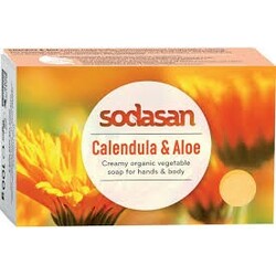 SODASAN. Органічне мило для чутливої шкіри Календула-алое 100 г(4019886190145)