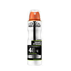 L'Oreal. Дезодорант-спрей Men Експерт Захист Сорочки 150 мл   (3600523594146)