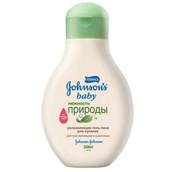 Гель-піна для купання Johnsons Baby "Ніжність природи", 250 мл