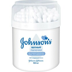 Johnson's. Ватні палички для дітей Johnson's Baby 100 шт(8002110313461)