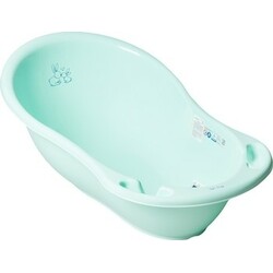 TEGA. Ванночка Tega Зайчики, со сливом и термометром, 86 см, мятный (5902963008077)