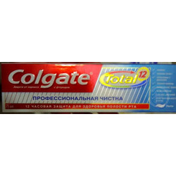 Colgate . Паста зубная Total 12 Профессиональная чистка 75мл (6920354816895)