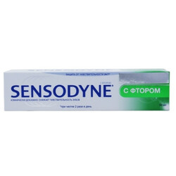 Sensodyne . Паста зубная c фтором Для чувствительных зубов  50мл (4742041001627)