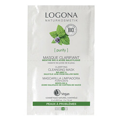 Logona. БИО-Маска для особи М'ята, що очищає для нормальної і комбінованої шкіри,  2*7,5мл (401764503
