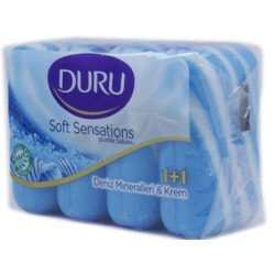 Duru. Мило Eco 1+1 Морські мінерали 4*90г(8690506025090)