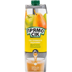 ПрямоСок. Сок яблочно-грушевый 0,95л (4820192260169)
