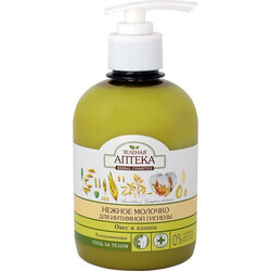 Зелена Аптека. Молочко для інтимної гігієни Овес і бавовна 370мл(4823015935107)