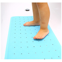 Aquababy. Антискользящий коврик для ванной 76х34 Голубой (662337)