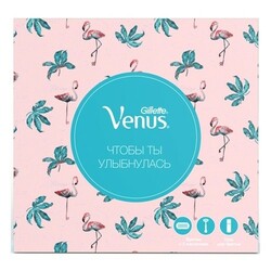 Venus. Подарунковий набір Бритва Smooth + Лезо + Гель для гоління Satin Care 200 мл(7702018516384)