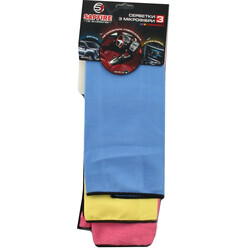 Sapfire. Набір універсальних серветок мікрофібра 35*30см, 3шт(4824038002906)