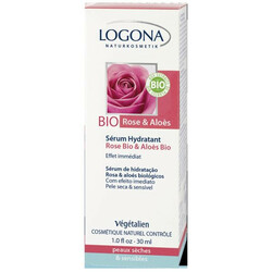 Logona. Био-Сыворотка для зволоження особи "Троянда і Алое", 30мл(4017645039063)