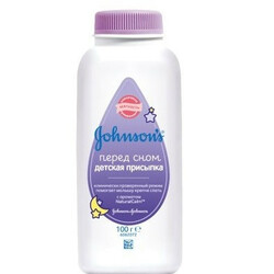 Johnsons Baby. Присипка дитяча "Перед сном", 100г. (383799)