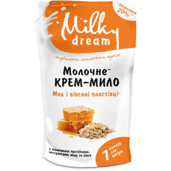 Milky Dream. Рідке мило "Мед з вівсяними пластівцями ", дой-пак 1000 мл(300189)
