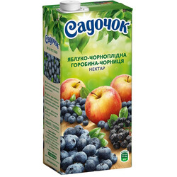 Садочок. Нектар яблоко-черноплодная рябина-черника 0,95л (9824065114288)