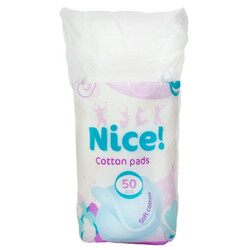 Nice!. Диски ватні косметичні круглі 50шт/уп(4752171001374)