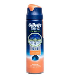 .Gillette. Гель для гоління Fusion ProGlide Sensitive Active Sport 170мл   (7702018357970)