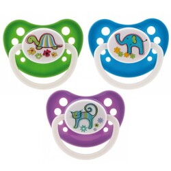 Canpol. Пустышка силиконовая анатомическая 6-18 мес. Zoo. (23/453)