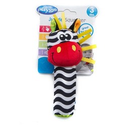 Playgro. Іграшка-пискавка "Зебра", 3мес+  (8942)