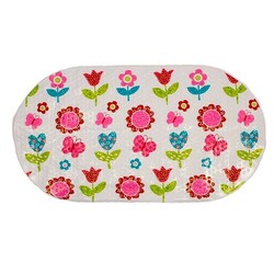 Lindo. Защитный коврик для ванной LN-8666 Рыбки-Цветы (686663)