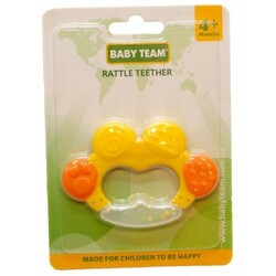 Baby Team. Прорезыватель-погремушка, 4мес+  (4001)