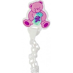 Lindo. Цепочка для пустышки на клипсе "Мишка" (8850217000162)