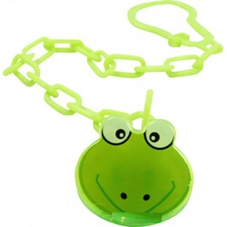 Lindo. Цепочка для пустышки пластиковая Lindo РК 219 Жабка на клипсе (002194)